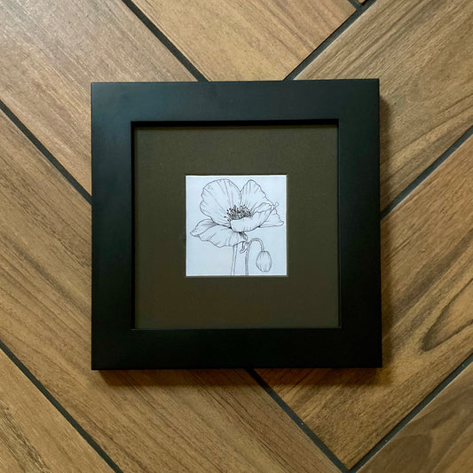 4" x 4" birth month flower prints