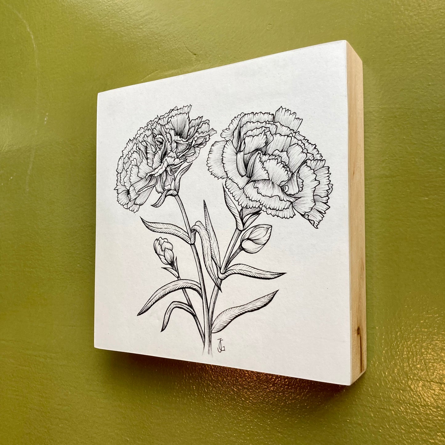 carnation original drawing
