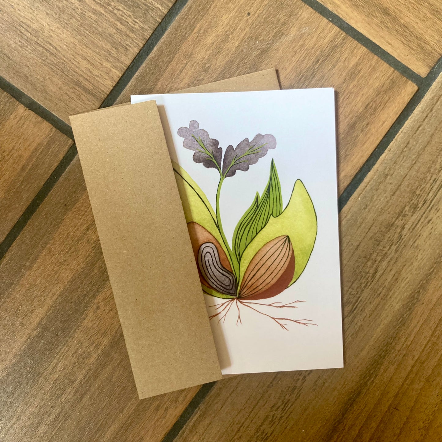 seedlings - blank cards with envelope - 3 pack