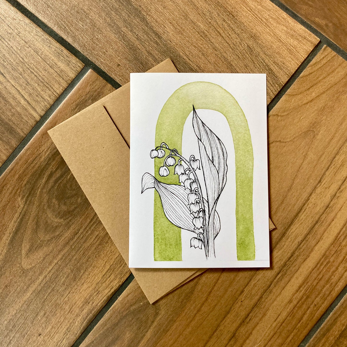 flower shape - blank cards with envelope - 4 pack