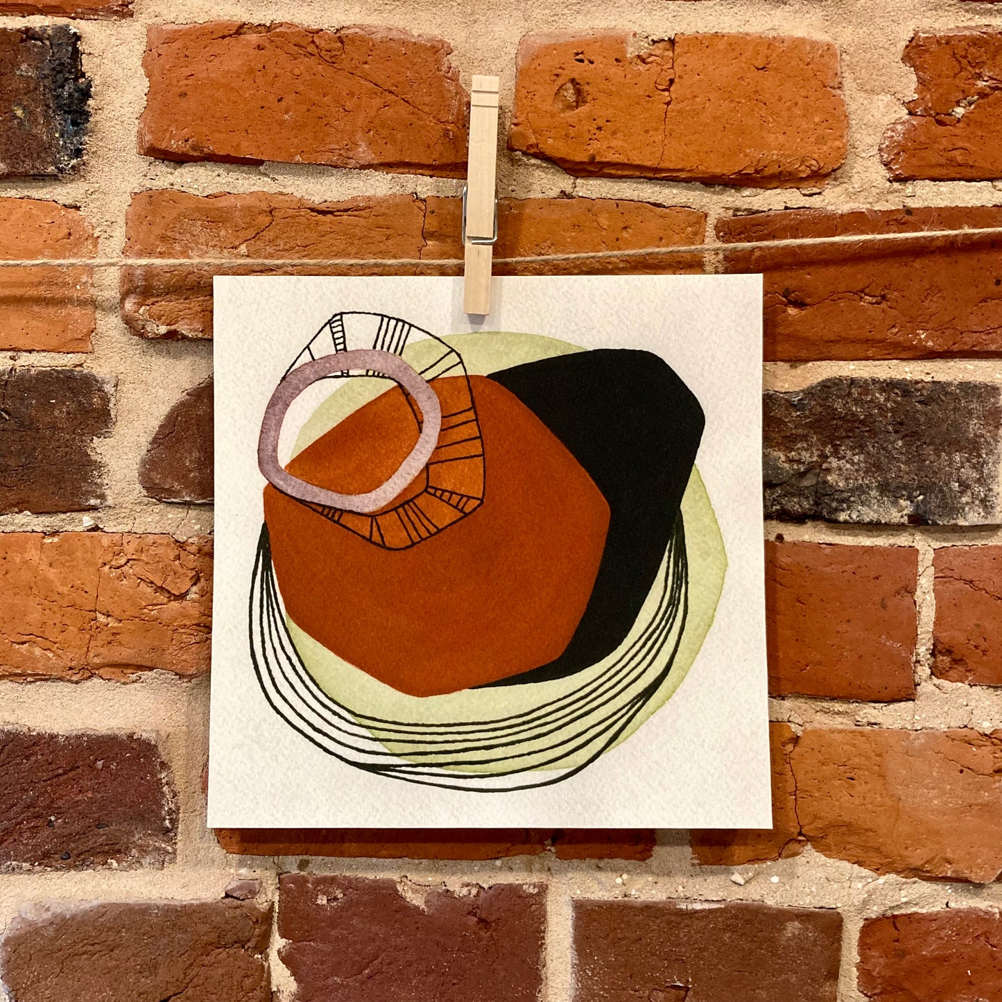 abstract v print