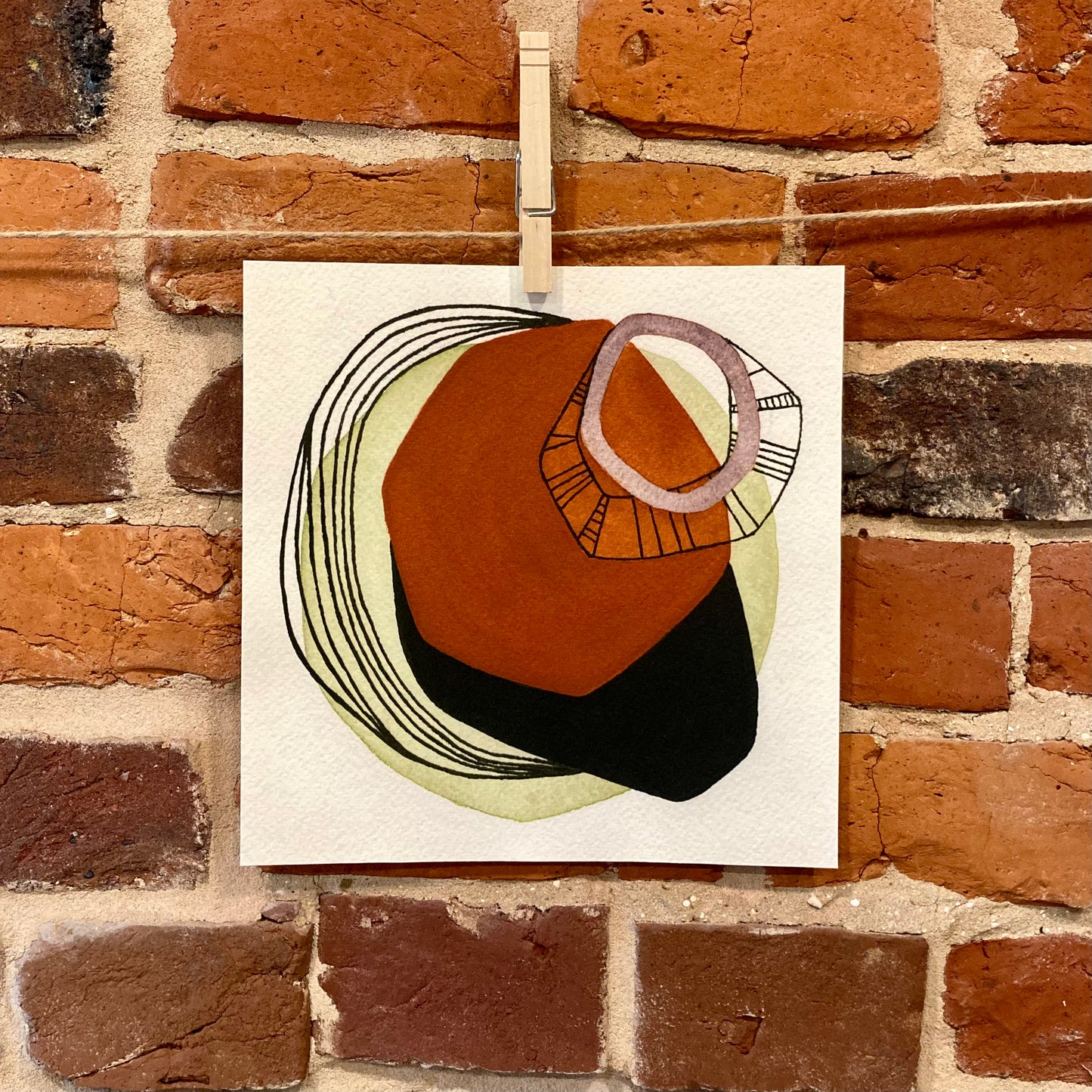 abstract v print