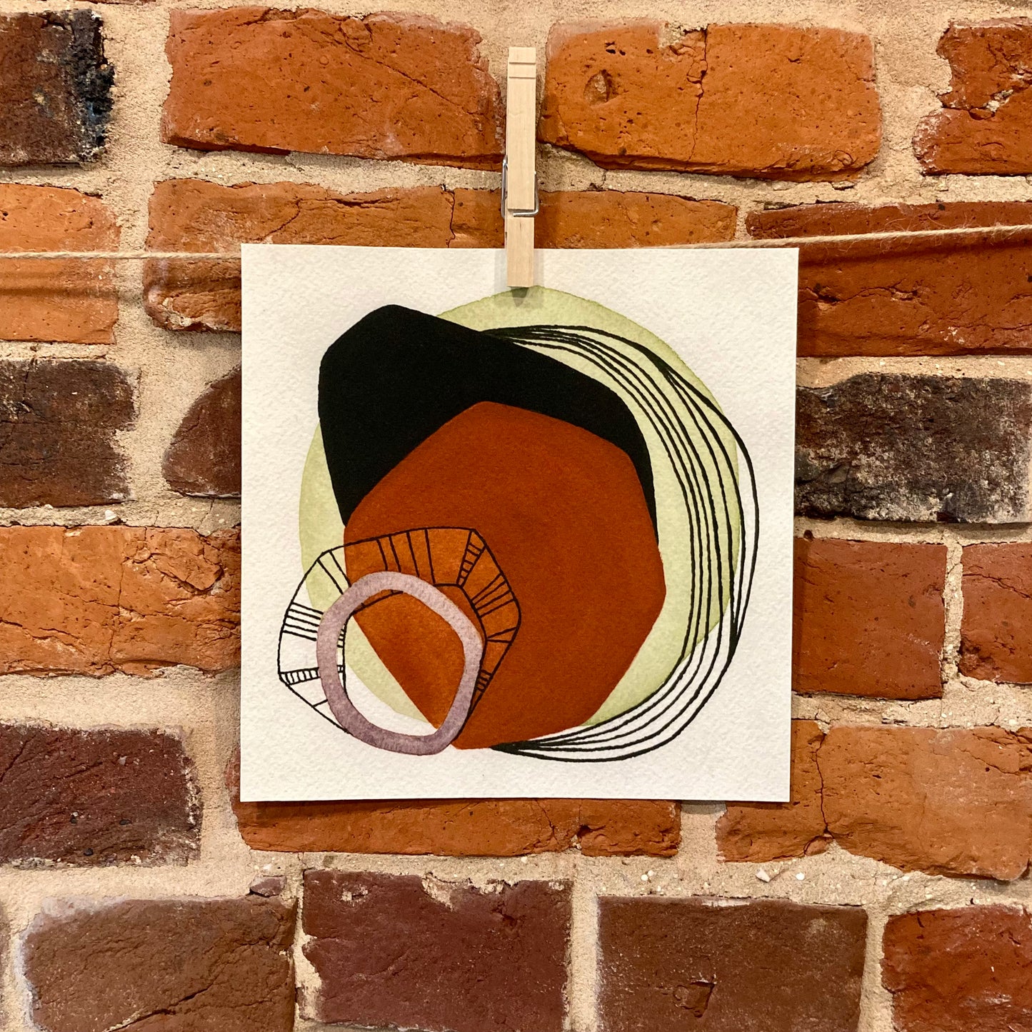abstract v print