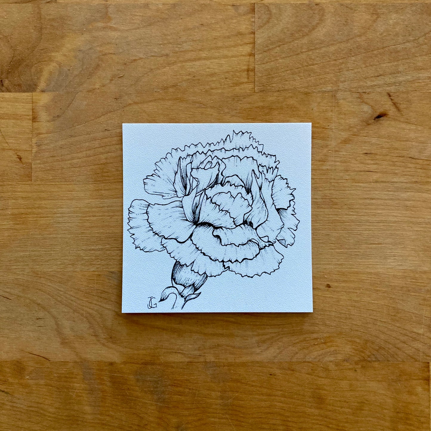 4" x 4" birth month flower prints