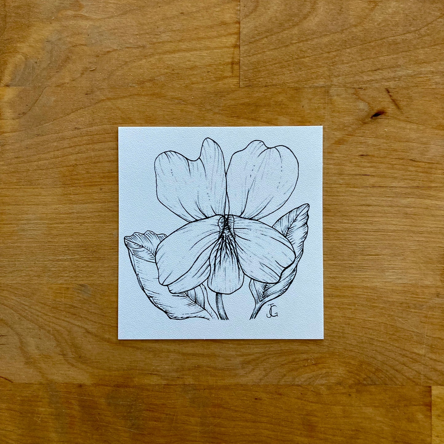 4" x 4" birth month flower prints