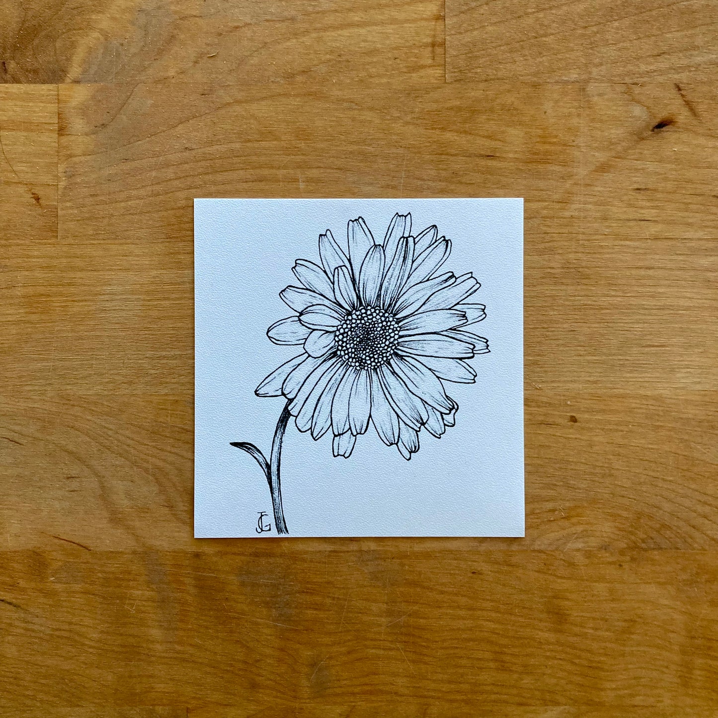 4" x 4" birth month flower prints