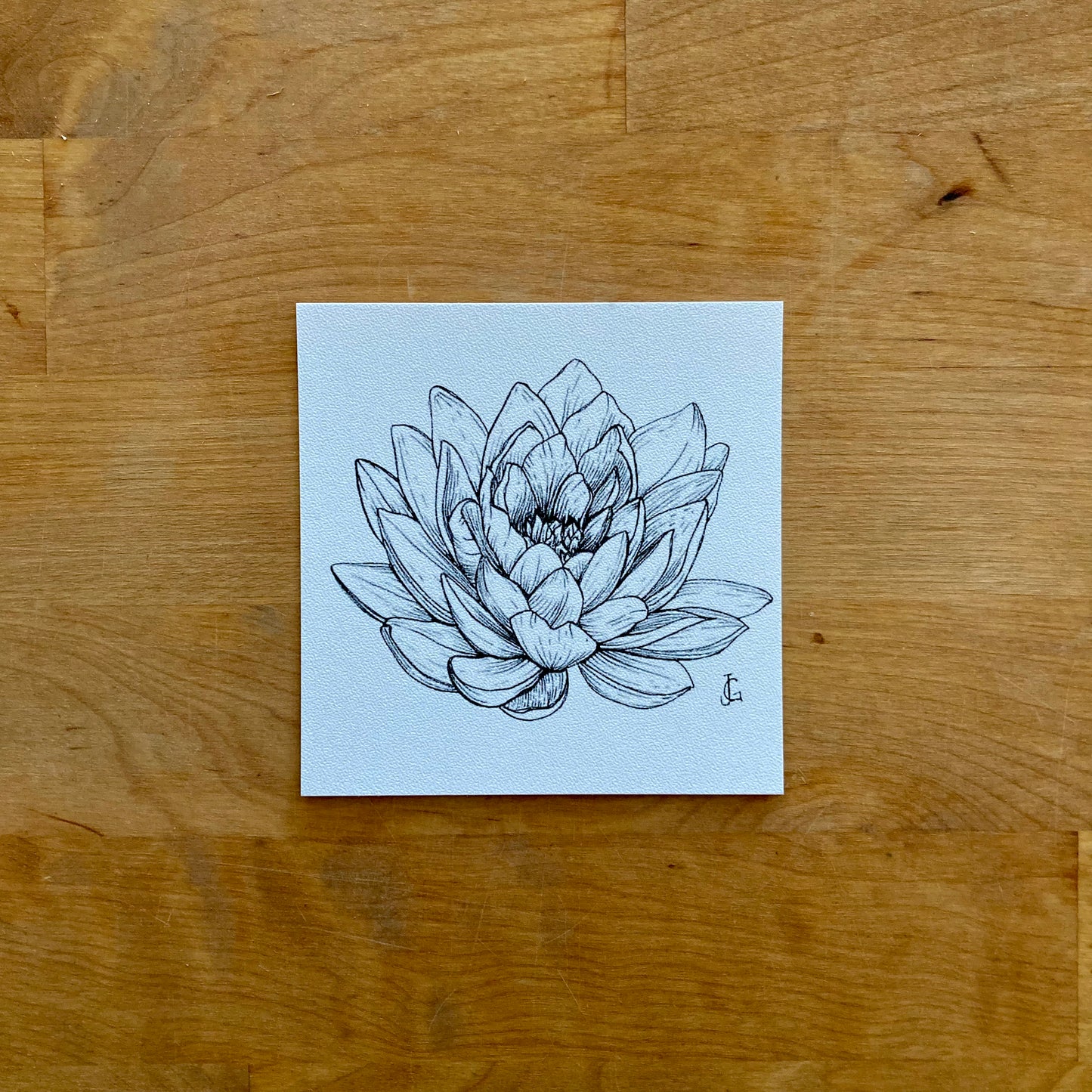 4" x 4" birth month flower prints