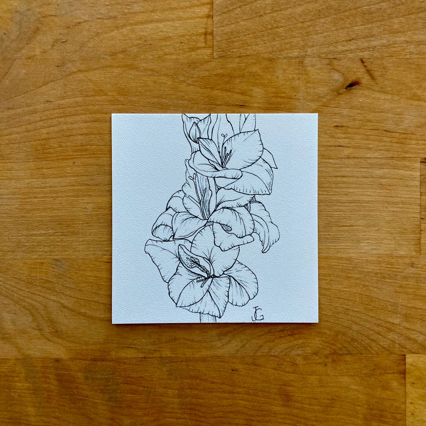 4" x 4" birth month flower prints