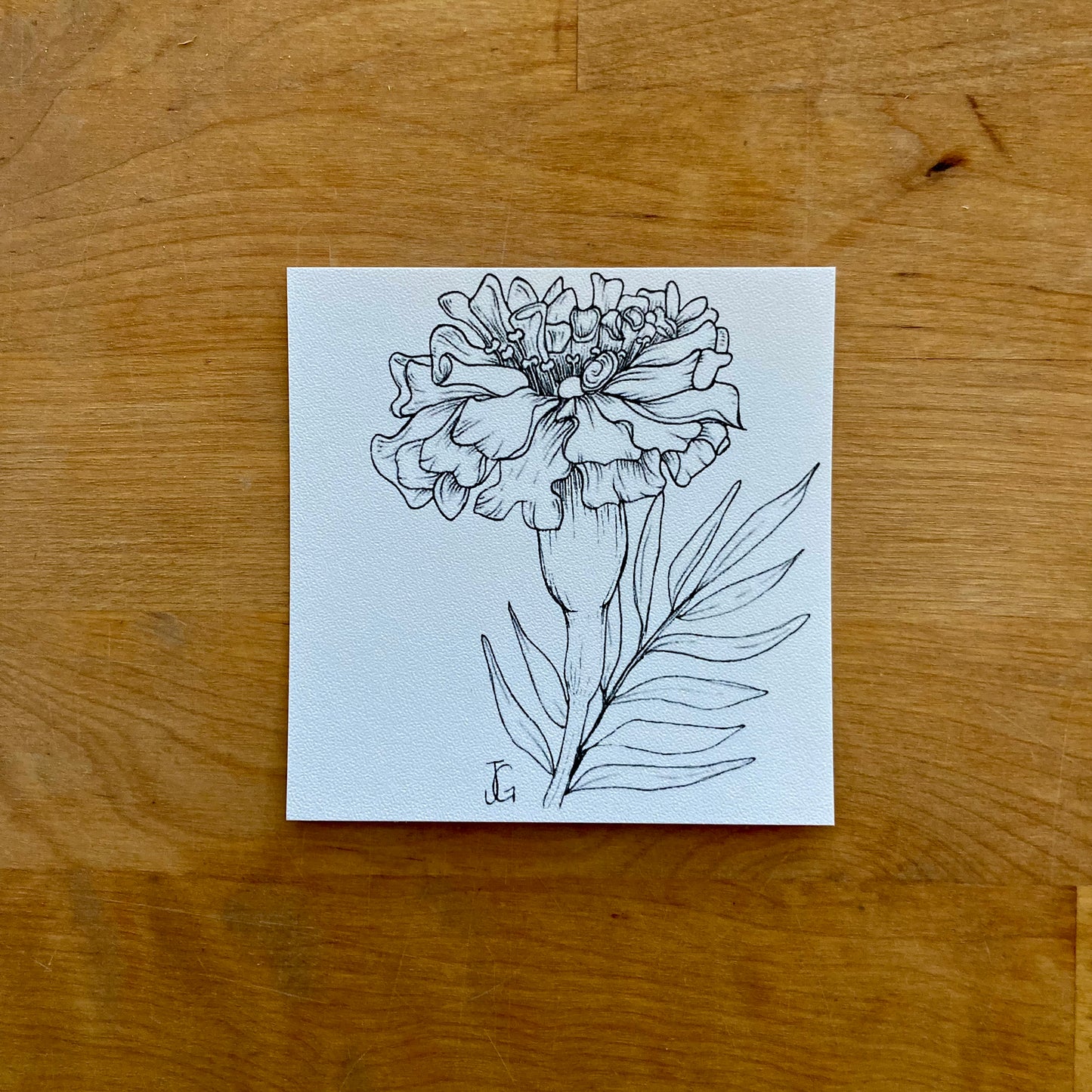 4" x 4" birth month flower prints