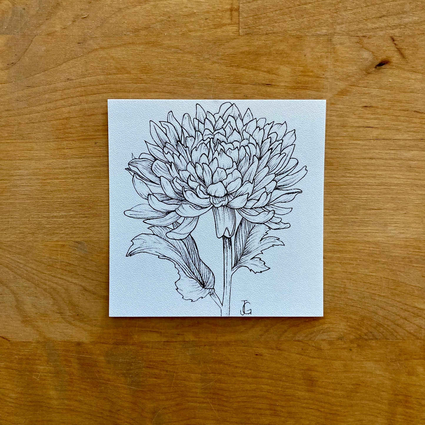 4" x 4" birth month flower prints