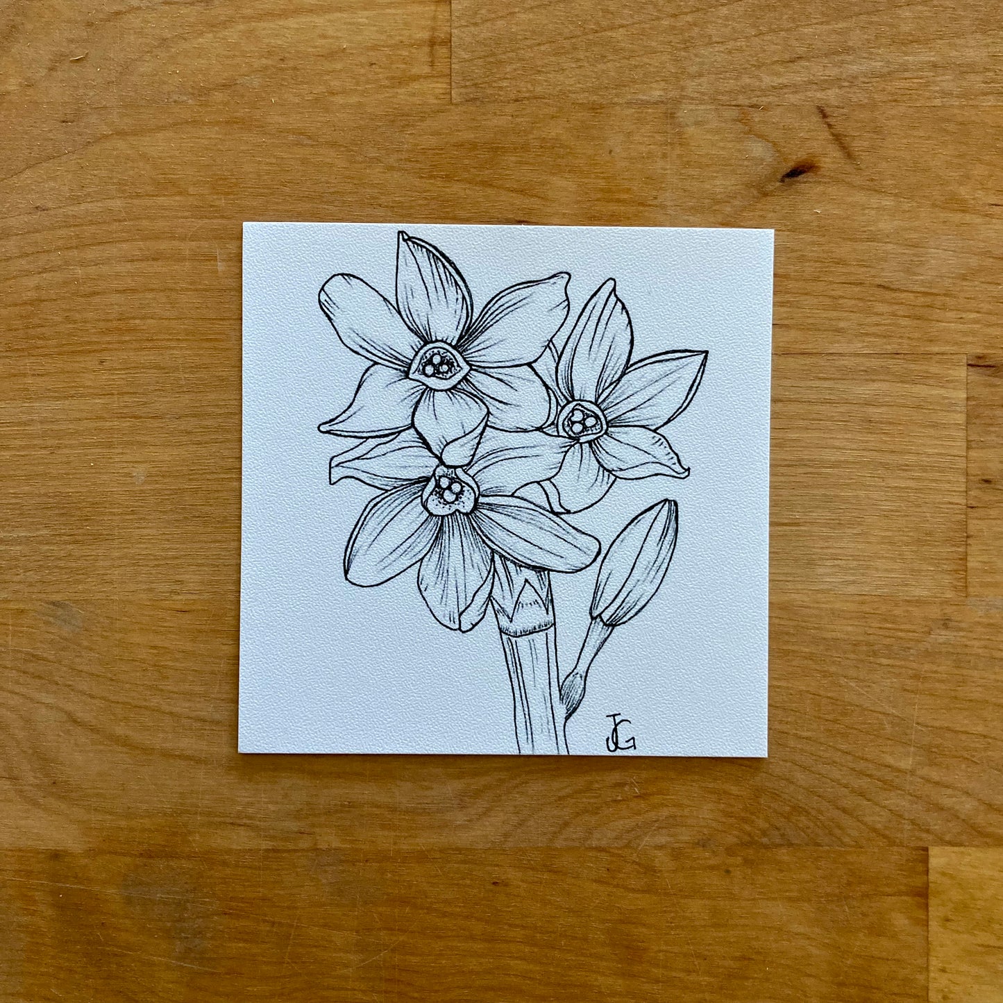 4" x 4" birth month flower prints