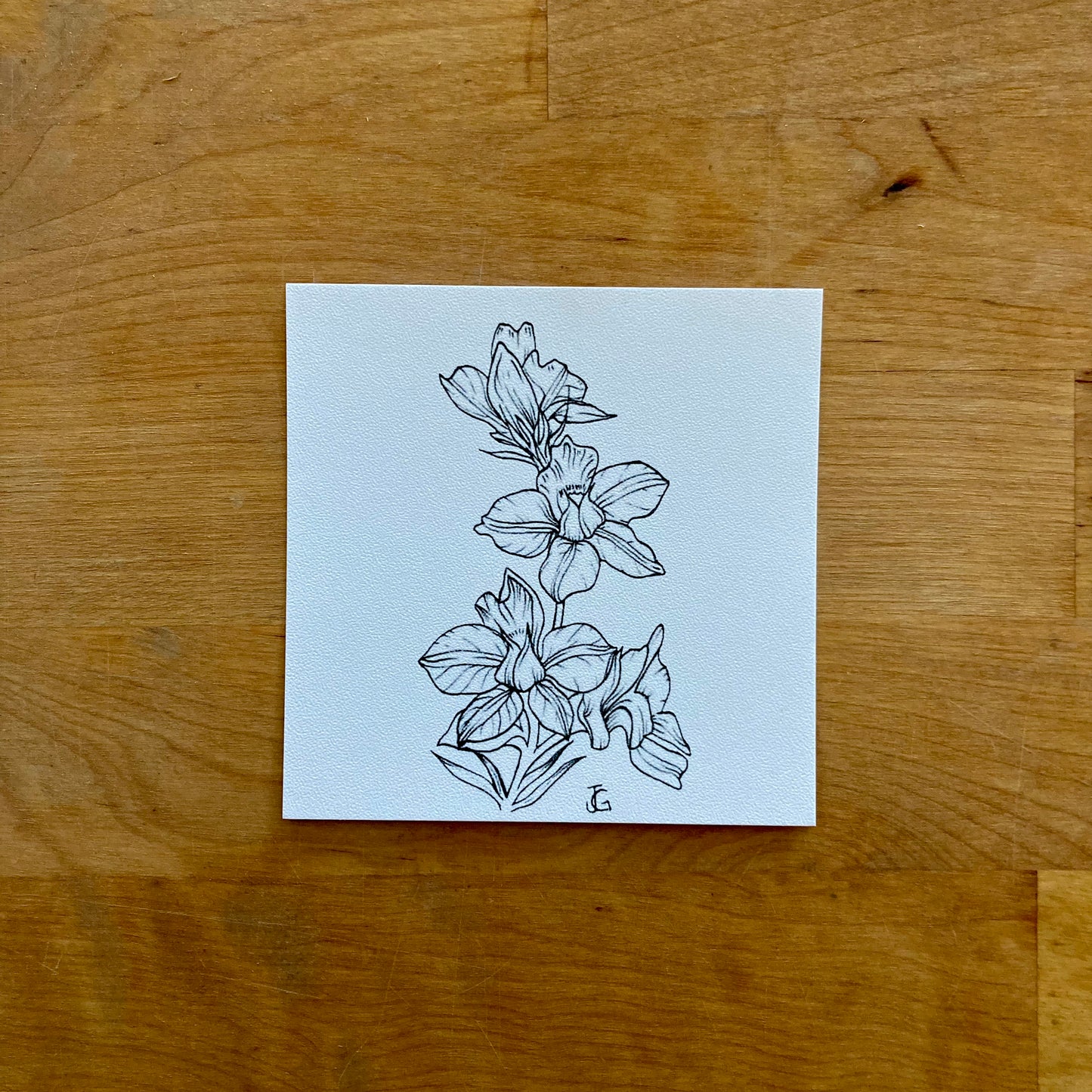 4" x 4" birth month flower prints